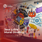 Harga Jasa Lukis Mural di Palembang Typography atau Tulisan dari Garda Creative
