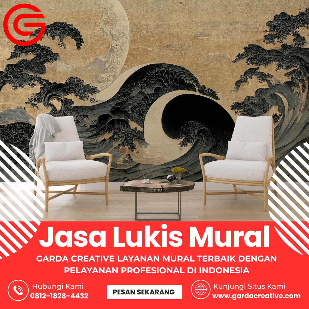 Vendor Mural Surabaya spesialis desain industrial dan kontemporer